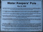 water keeper ground plaque