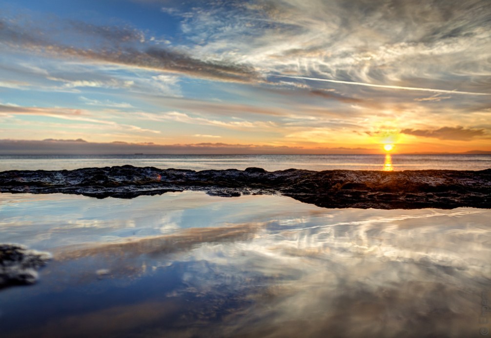 Tidepool sunset 1
